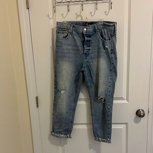 GAP High Rise Cheeky Straight Denim